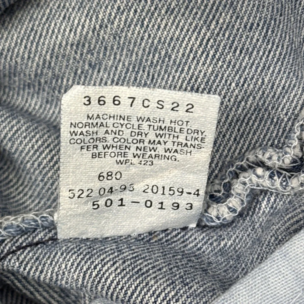 Vintage Levis Jeans Mens 36x30 (Fits 33x27) 501 Straight Leg Made in‎ USA 90's